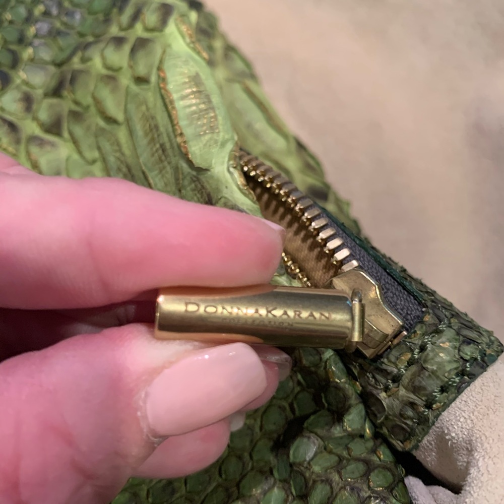 Donna Karen Python Handbag - image 4